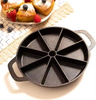 Round Kitchen Non Stick Cast Iron Biscuit Cornbread Fry Pan Skillet Muffins Pancake Pan Wedge Baking Pan