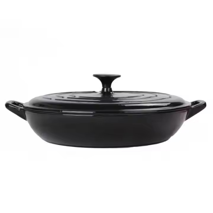 New Design Various Colors Knob Enamel Coating Multifunctional Pot Non Stick Casserole Dish