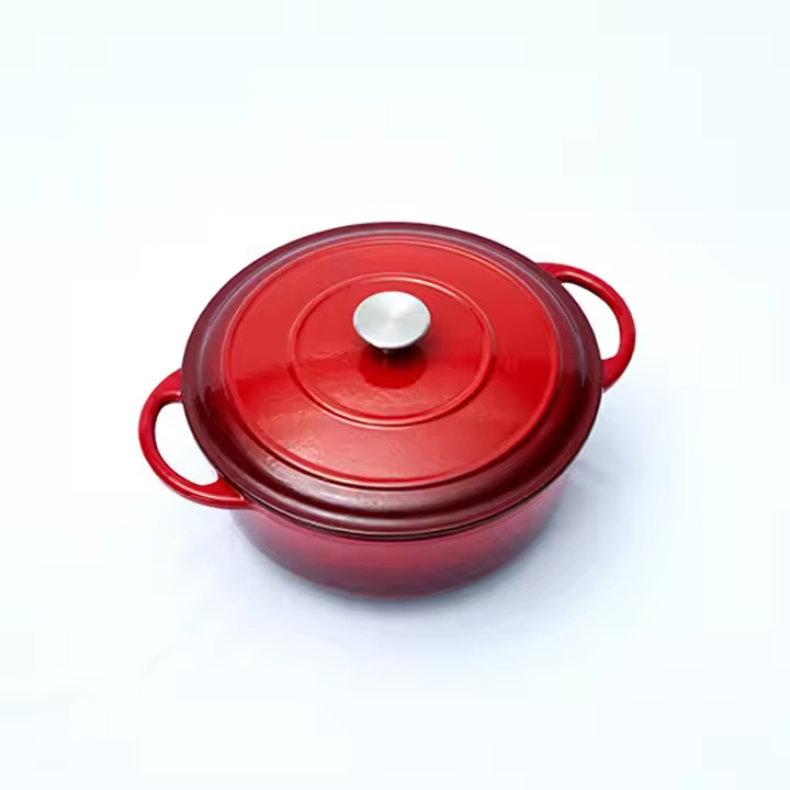 Hot Selling 7 Pieces Cast Iron Pre-seasoned Camping Pot Cookware Set