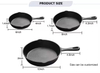 Premium Custom Logo Pre-Seasoned 6/8/10"Inch Round Non Stick Cast Iron Fry Pan Skillet Pan Cookware for Cooking