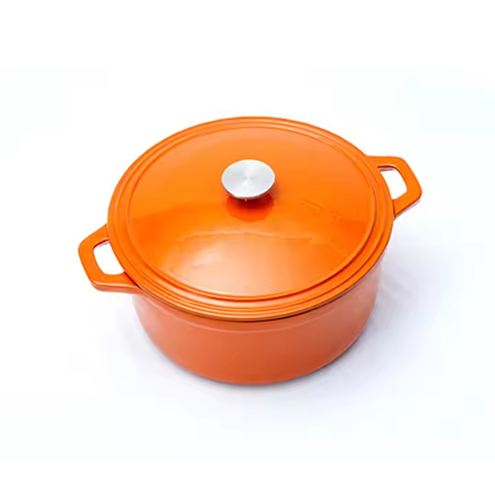 Hot Selling 7 Pieces Cast Iron Pre-seasoned Camping Pot Cookware Set