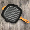 Cast Iron Enamel Pre-Seasoned 27cm Steak Pan Cast Iron Frying Pan