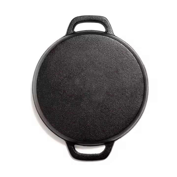 Round Kitchen Non Stick Cast Iron Biscuit Cornbread Fry Pan Skillet Muffins Pancake Pan Wedge Baking Pan