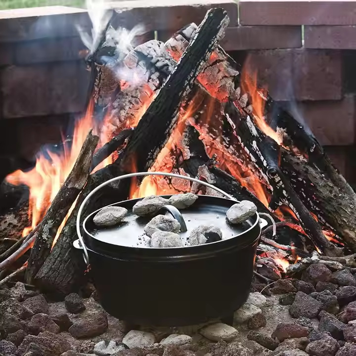 Multi-Size 16/20/24Cm Best Cast Iron Mini Dutch Oven Set Dutch Oven Cast Iron Pot