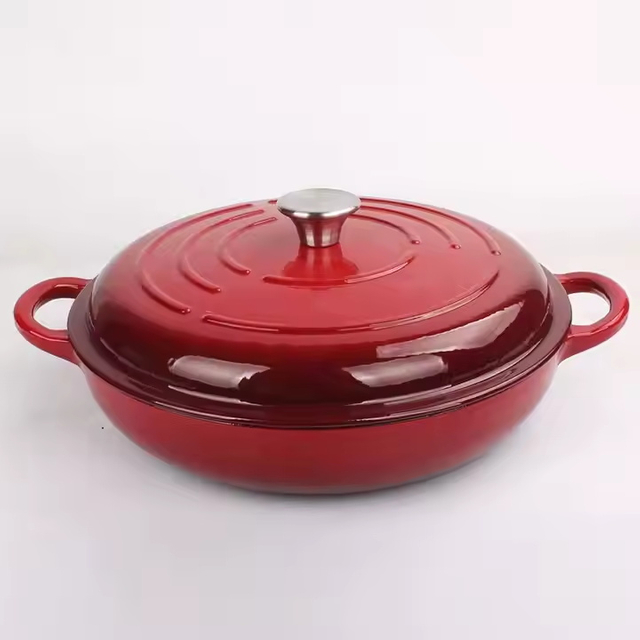 New Design Various Colors Knob Enamel Coating Multifunctional Pot Non Stick Casserole Dish