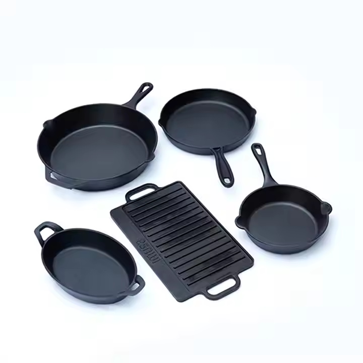 Hot Sale Grill Pan Non Stick Cast Iron Bbq Griddle for Cast Iron Cookware