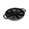 Round Kitchen Non Stick Cast Iron Biscuit Cornbread Fry Pan Skillet Muffins Pancake Pan Wedge Baking Pan