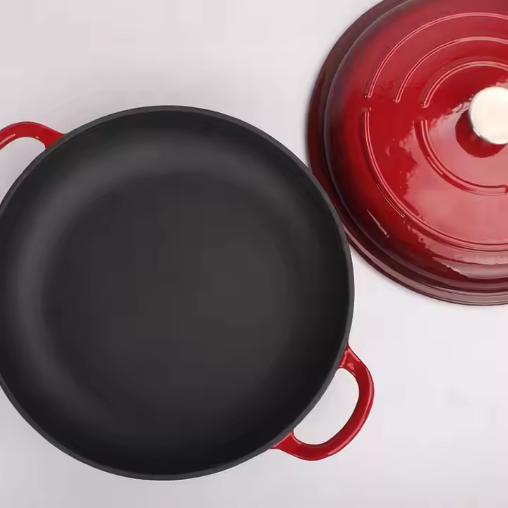 New Design Various Colors Knob Enamel Coating Multifunctional Pot Non Stick Casserole Dish