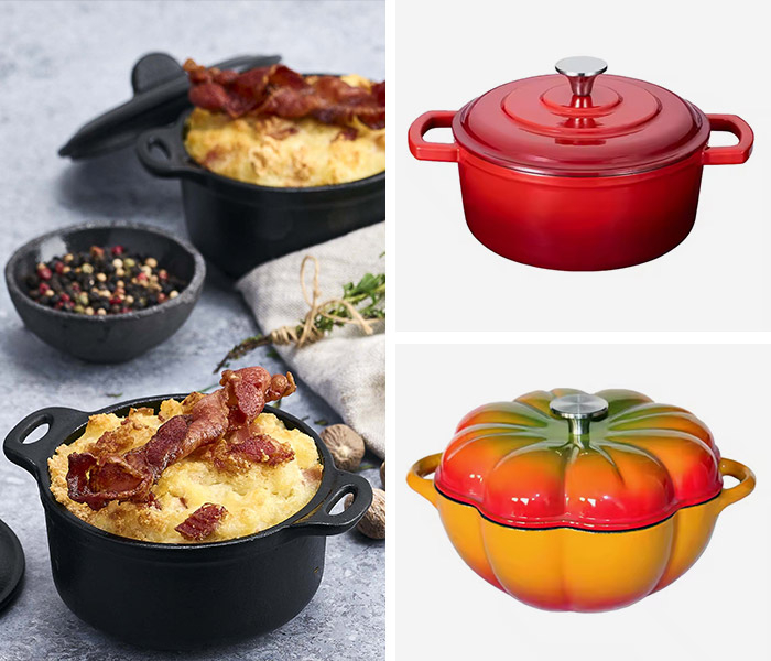 Cast Iron Enamel Casserole